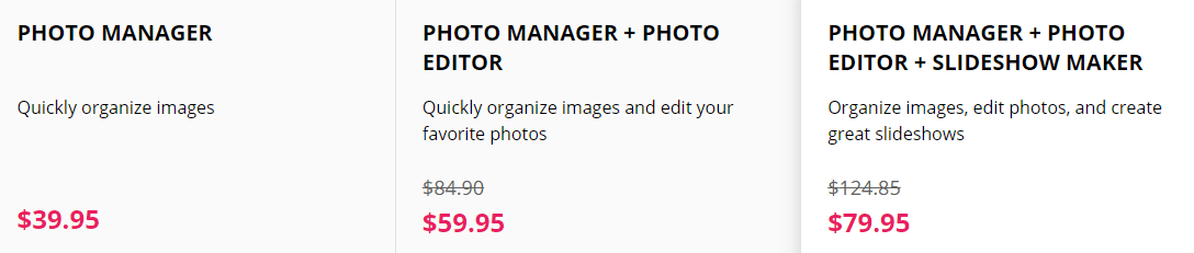 Movavi Photo Manager Cost