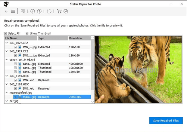 Recover correupt image