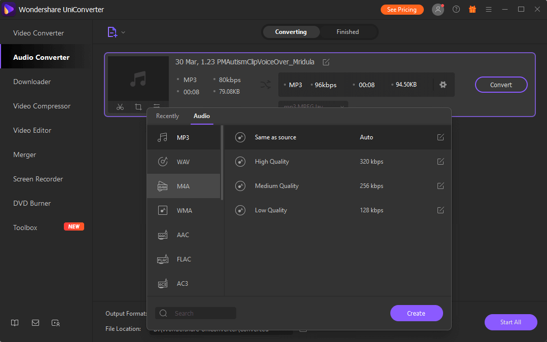 Audio converter