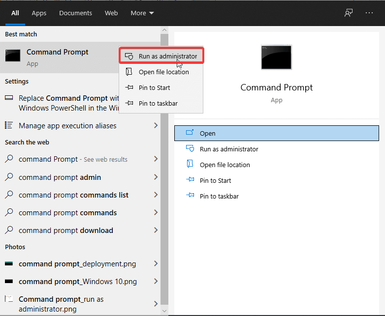 Command Prompt Run as Administrator