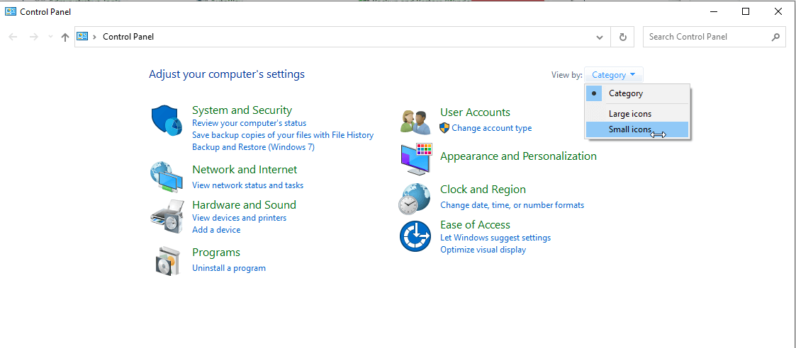 Computer settings