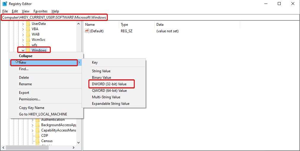 DWORD Value _ New Folder