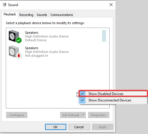 Disable device