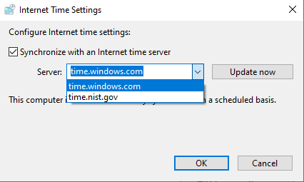 Internet Time Settings
