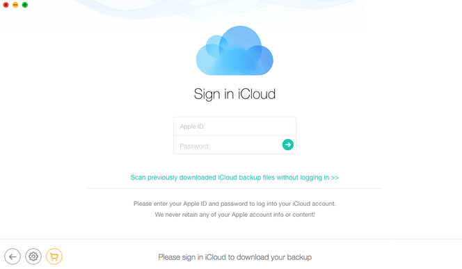 Recover from iCloud
