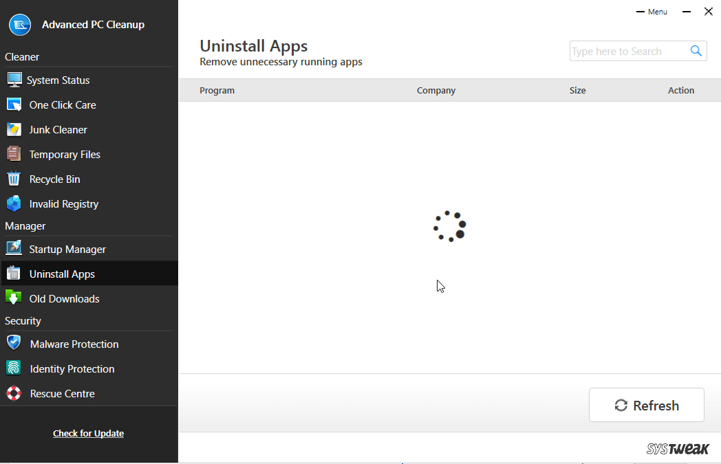 Uninstall apps