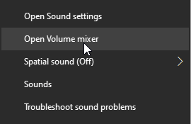 Voloum mixer
