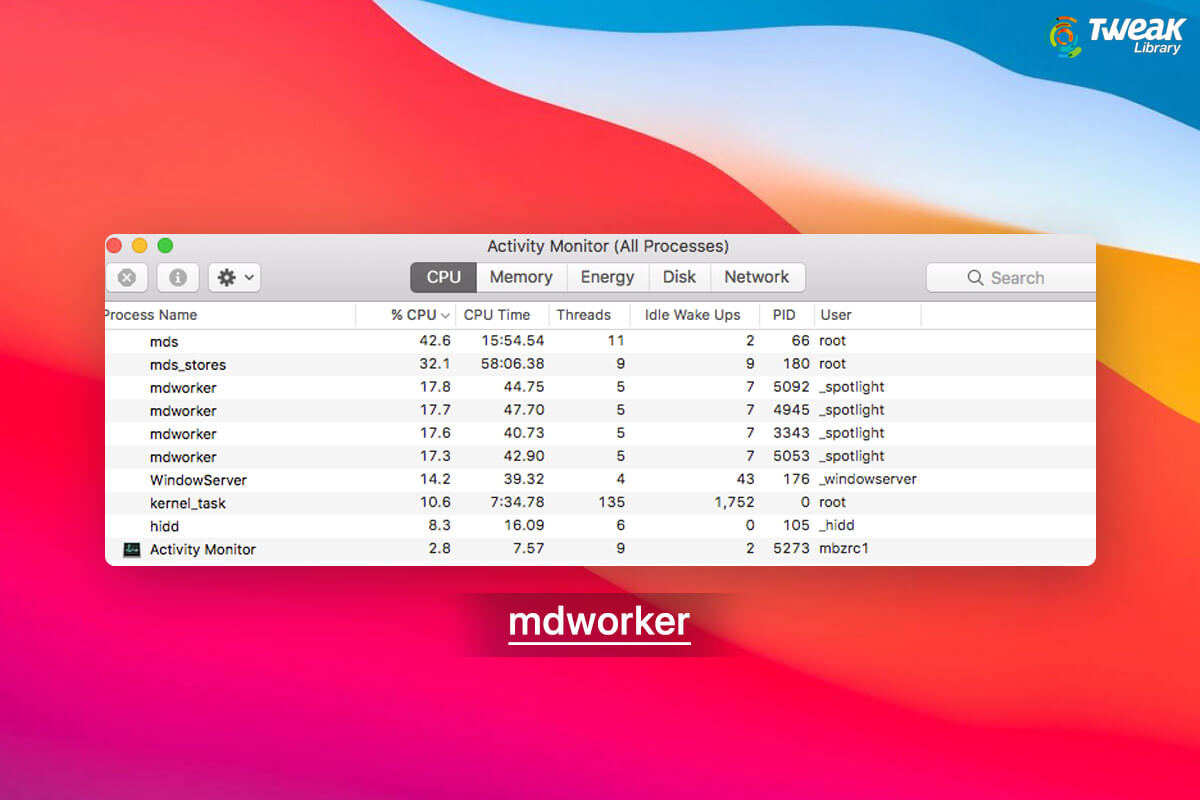 What Is mdworker On Mac?