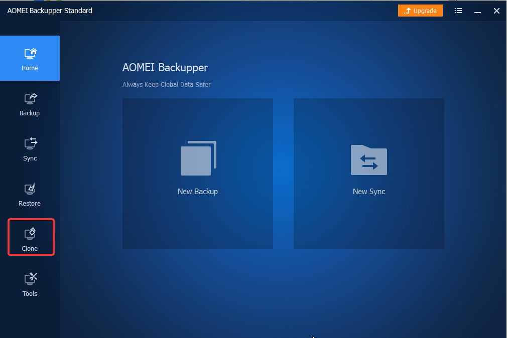 AOMEI BackUpper - Clone