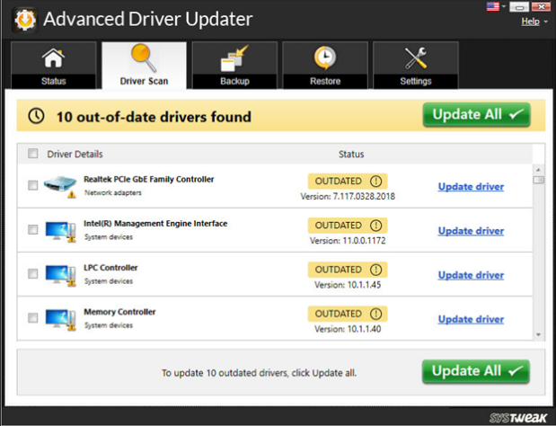 Advance driver updater