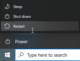 Restart Windows