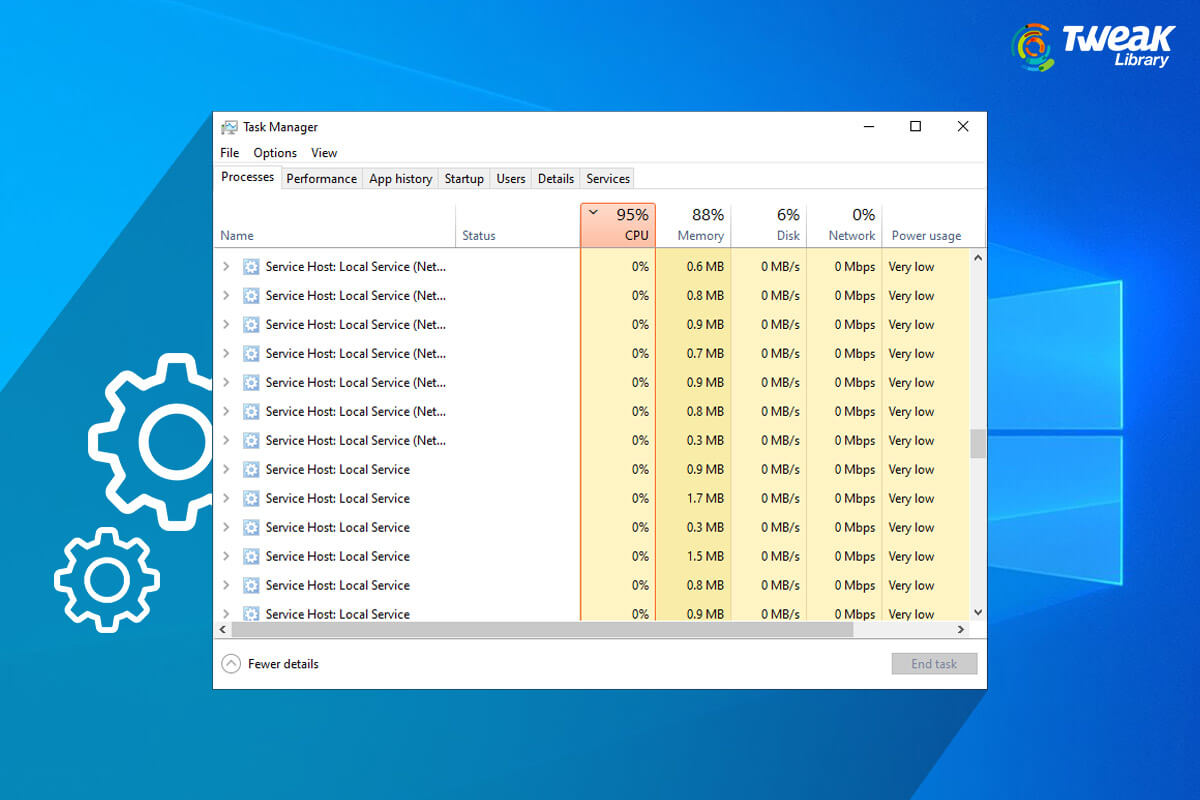 Service Host Sysmain high Disk Usage