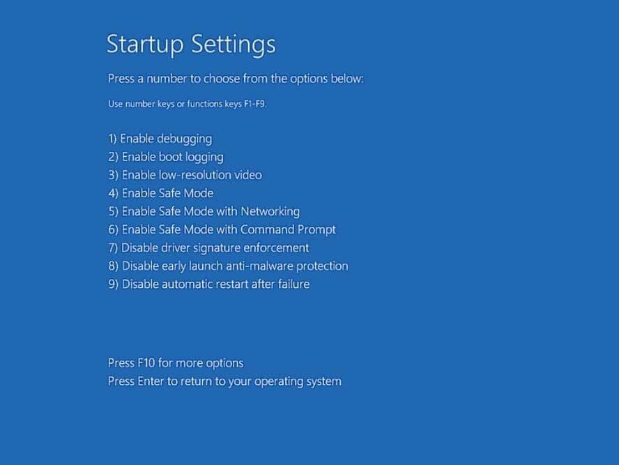Startup Setting