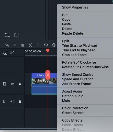 Trim Option on iMovie