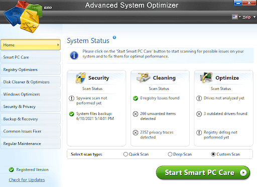 Advance system optimizer