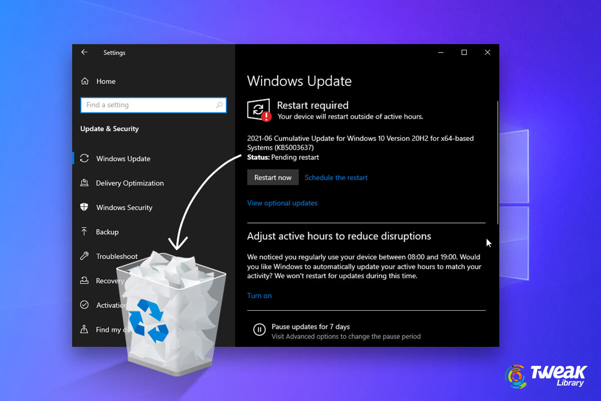 Delete Windows Update Files