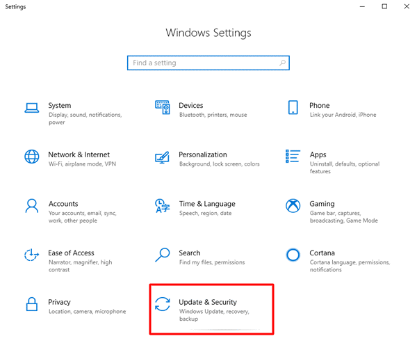 Windows Setting