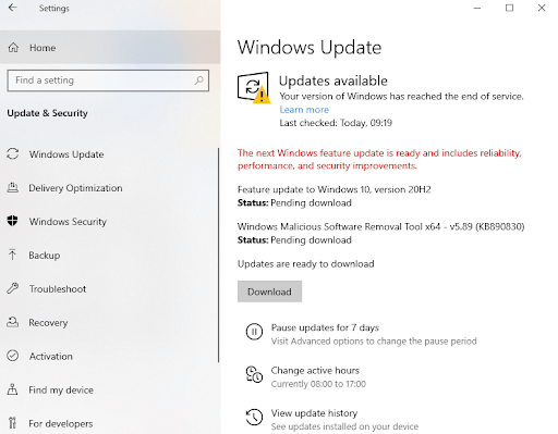 Windows update