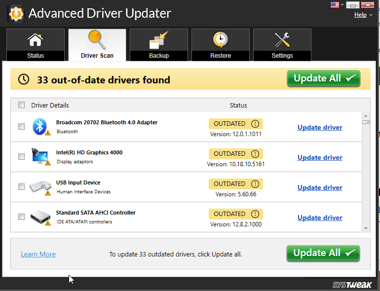 advance driver updater