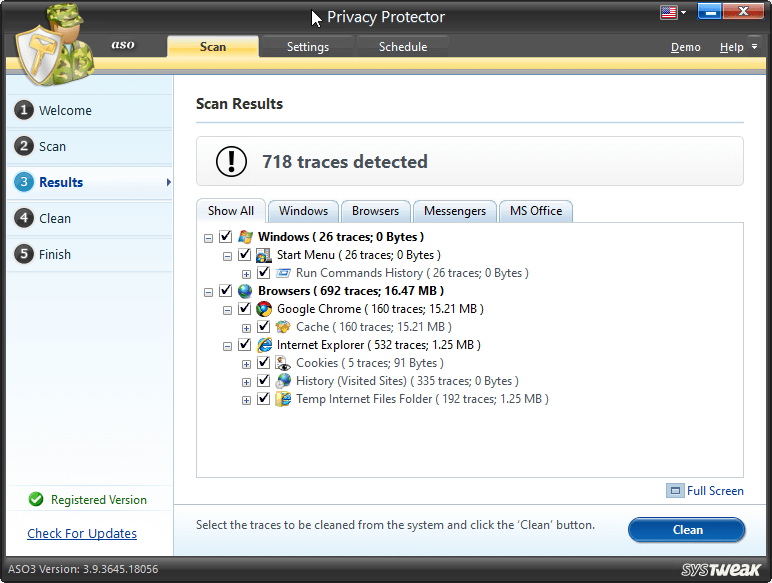 privacy protector traces