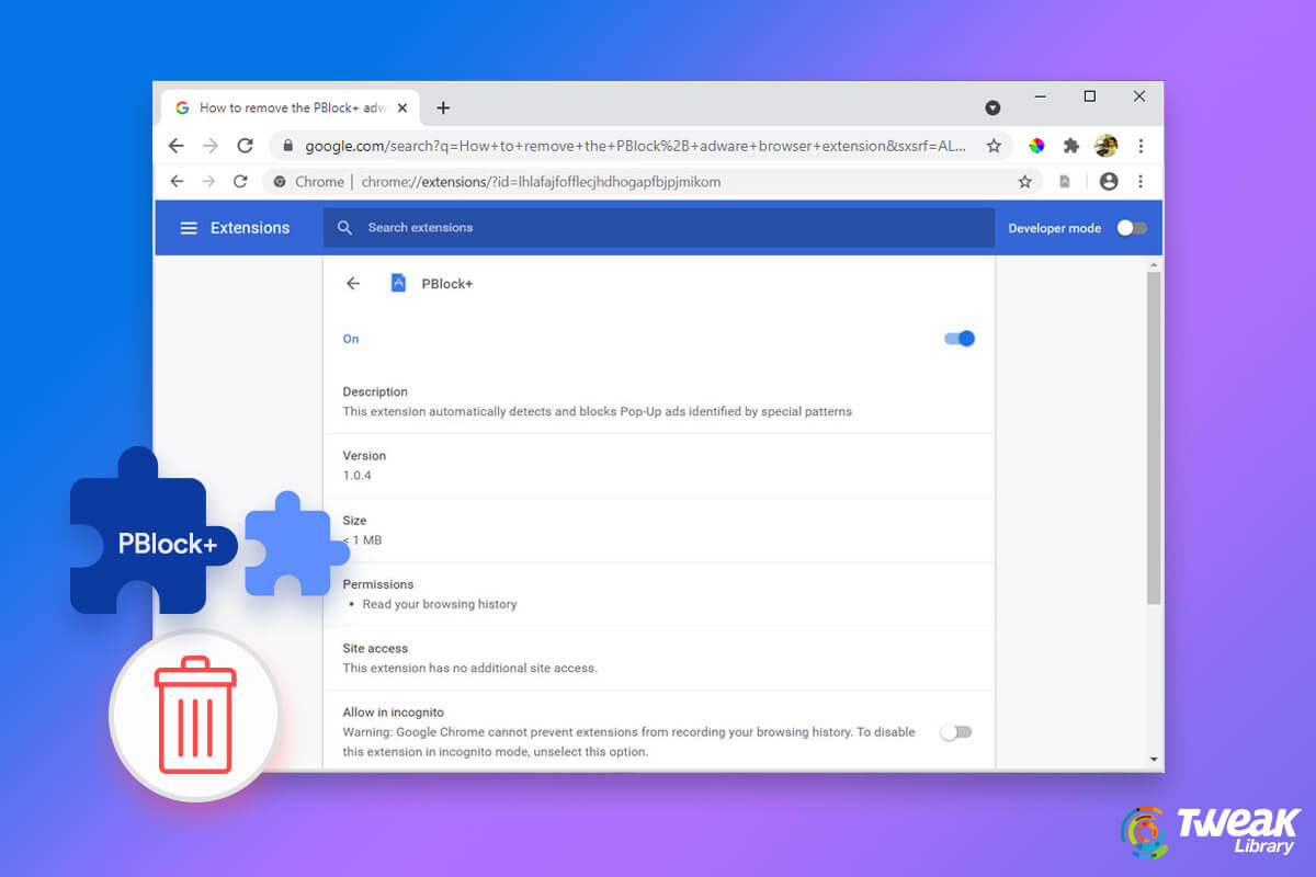 Remove PBlock and adware