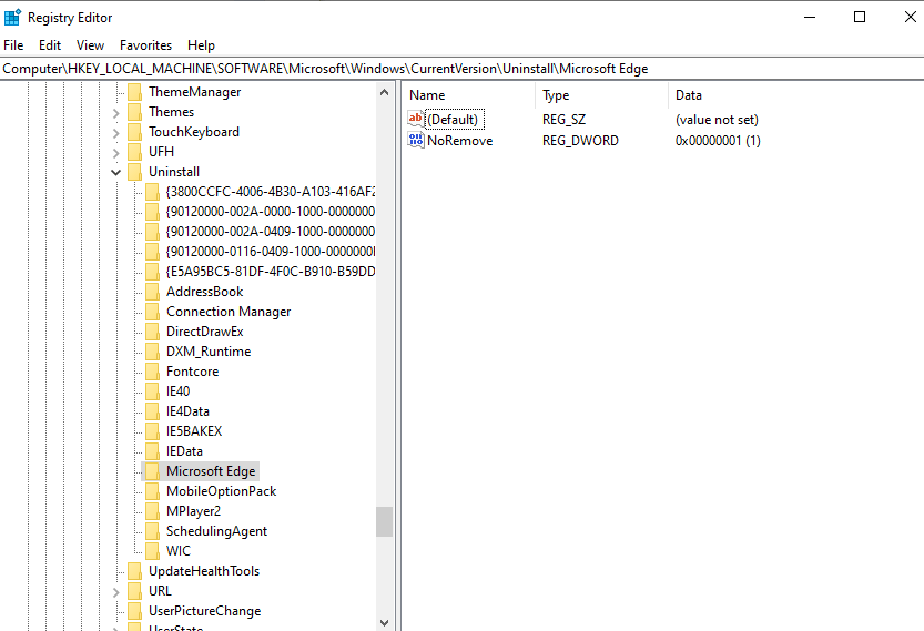 Registry Editor