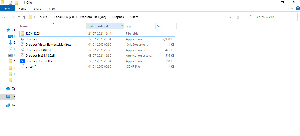 Uninstall Program
