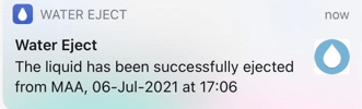 water eject siri