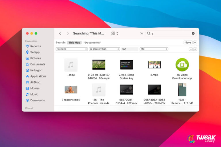 Find Large Files