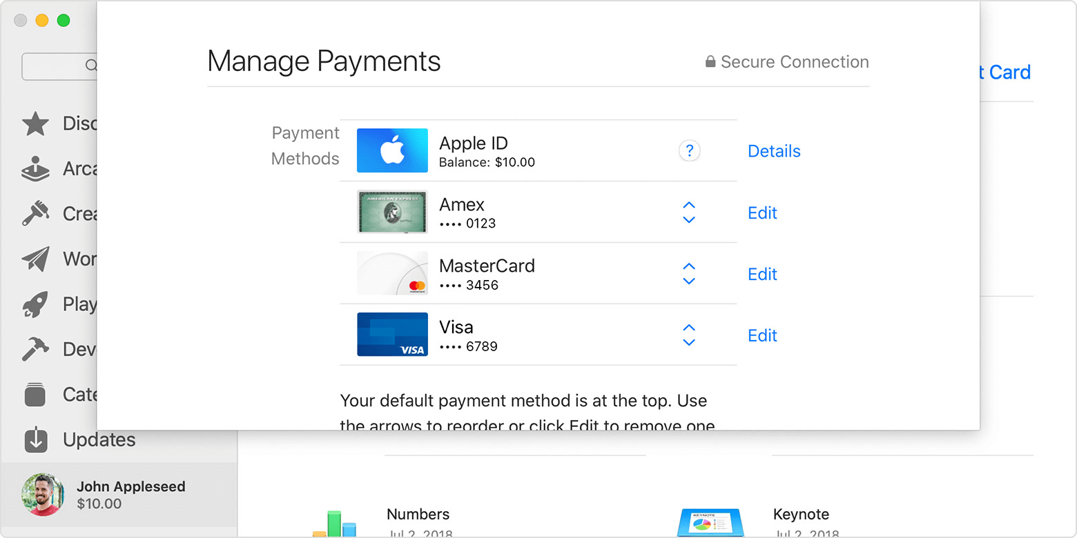 Manage Payments