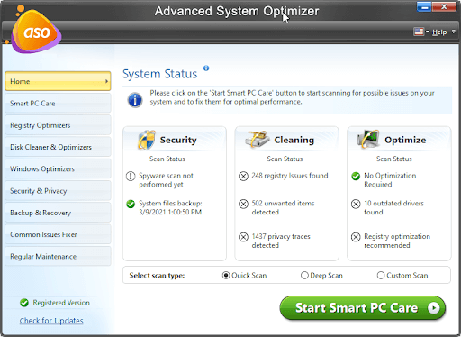 System status