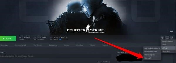 Uninstall Games