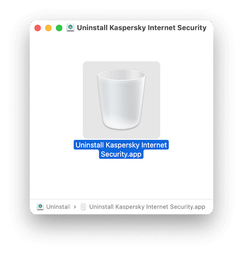 Uninstall kaspersky