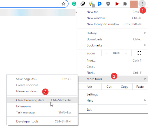 Clear browsing history