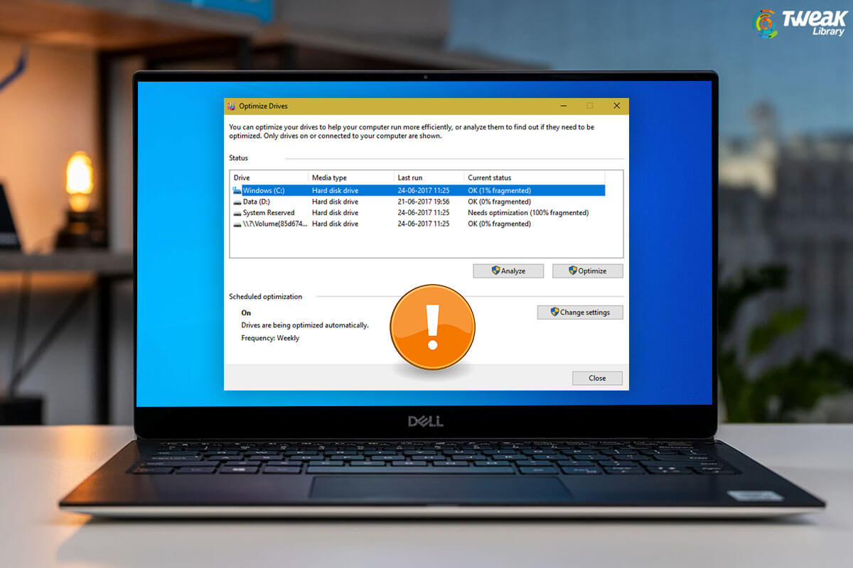 Possible Ways To Fix – Defrag Not Working in Windows 10