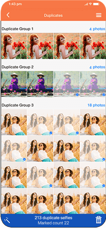 Duplicate selfie