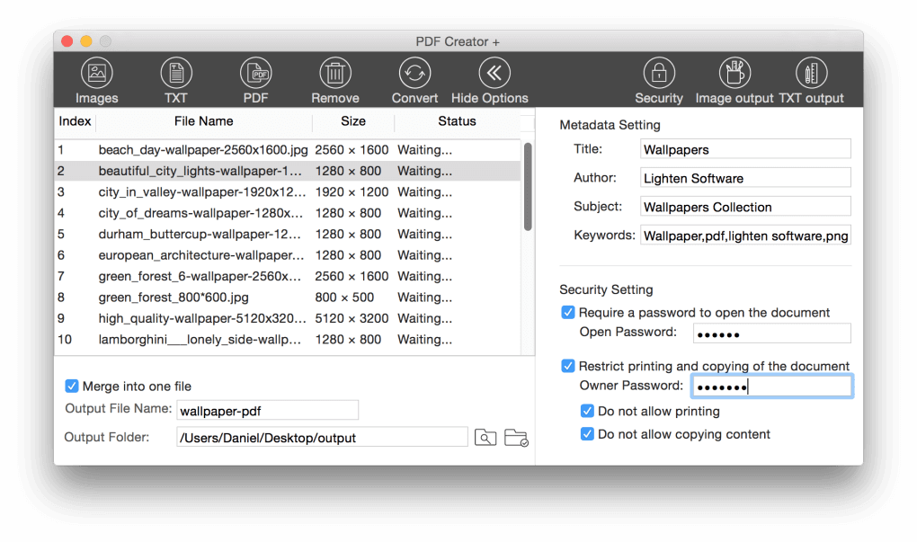 PDF creatore for mac