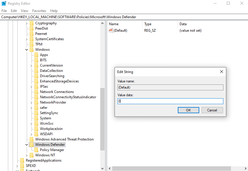 Registry Editor