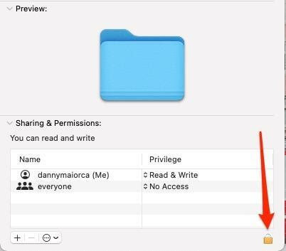 Sharing & Permissions
