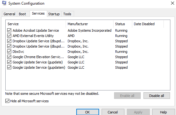 System Configuration