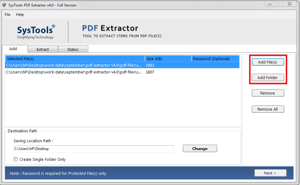 Systool PDF Image Extractor