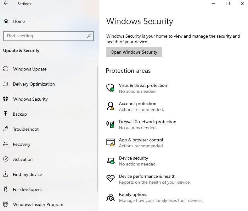 Windows Security