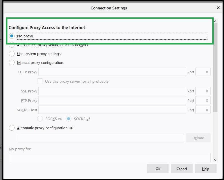 Connection Setting
