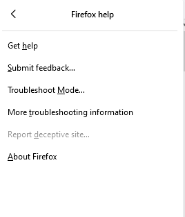 Firefox Help