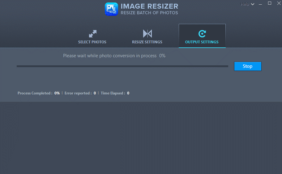 Image Resizer- Output Setting
