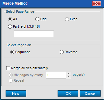 Merge method