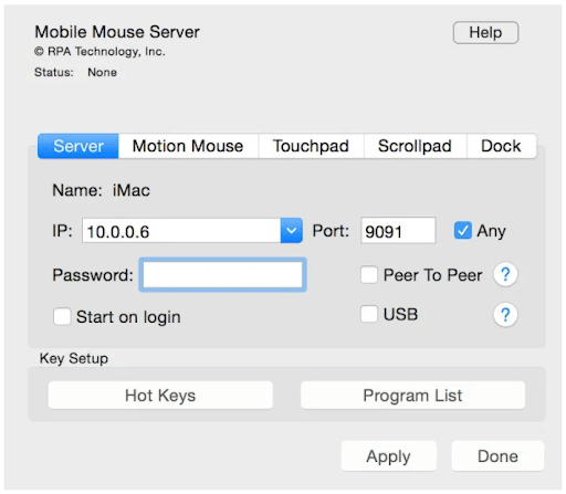 Mouse server