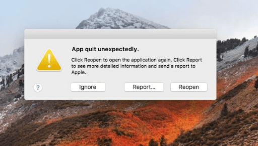 Quit app