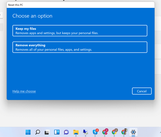 Reset this PC