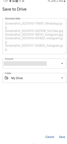 Save to Drive